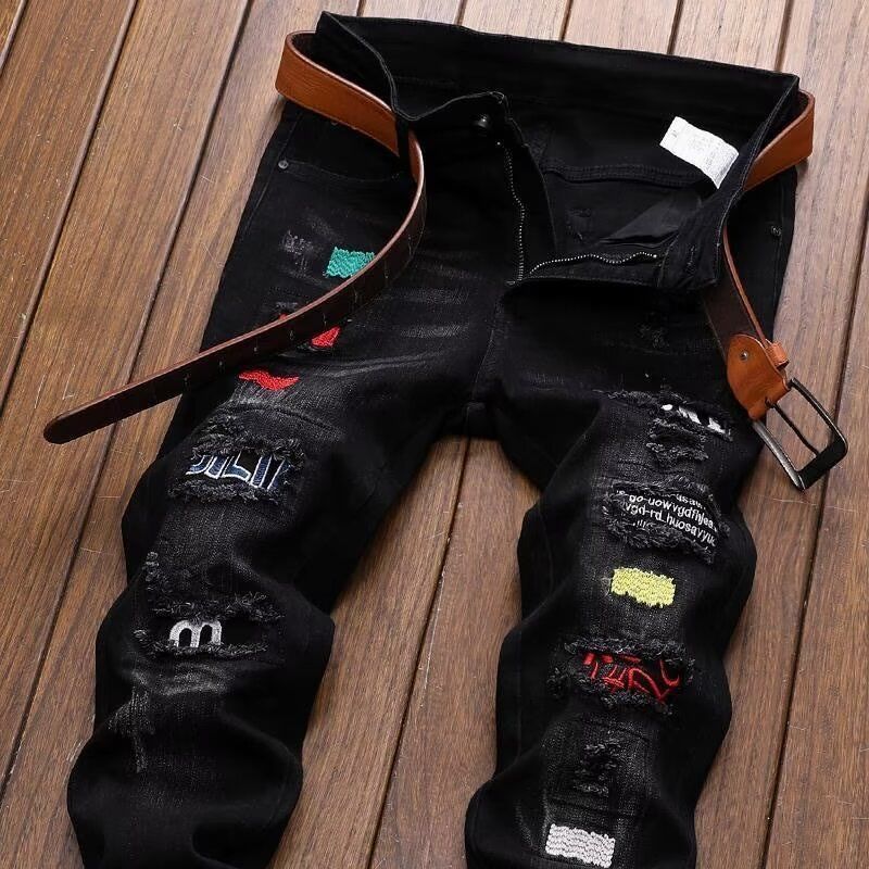 Streetwear Brand Jeans - Koreaanse mode streetwear merk gescheurde jeans