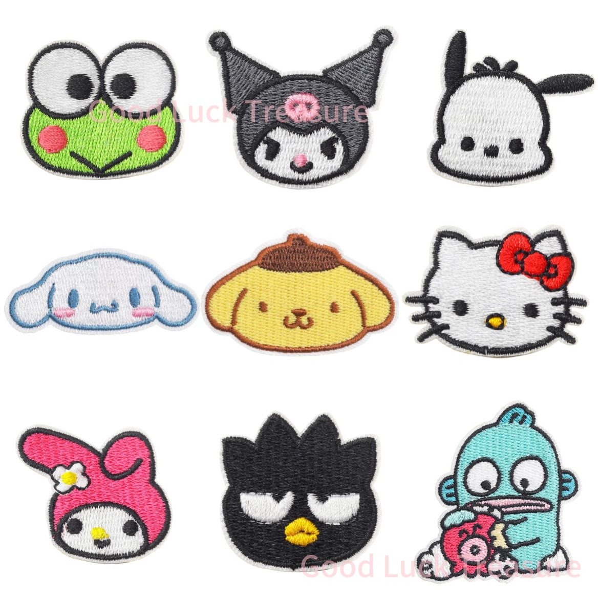 Streetwear Brand Stickers - Nieuwe Sanrio Kawaii Geborduurde Opstrijkbare Patches