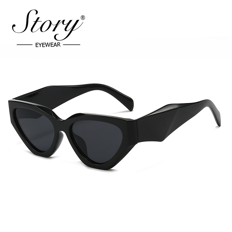 Streetwear Brand Cat - STORY Trendy Grote Cat Eye Zonnebril