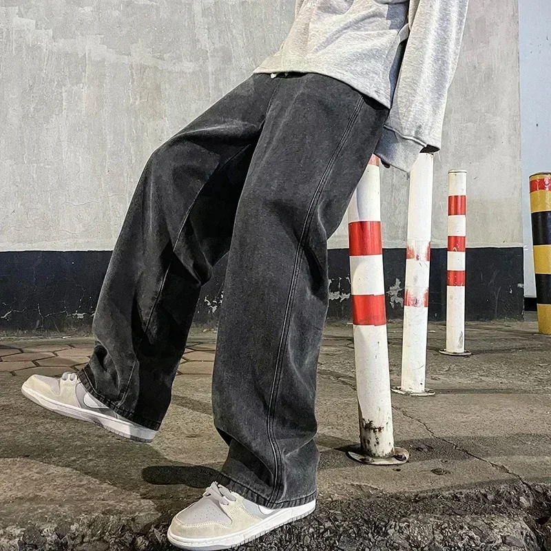 Streetwear Brand Jeans - Nieuwe streetwear losse jeans heren Koreaanse
