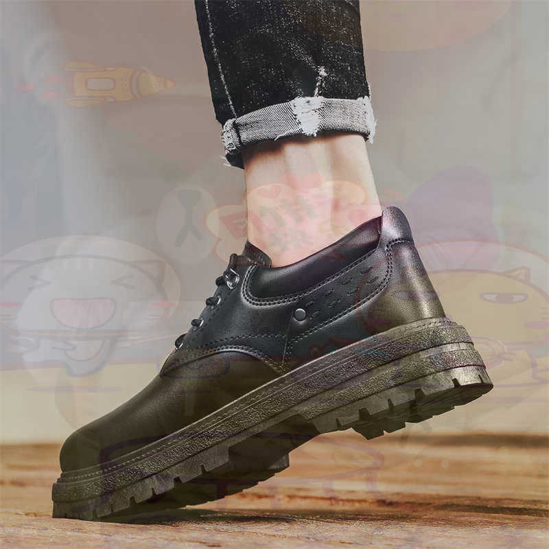 Streetwear Brand Collection - Donker natuurlijk leer Mode-sneakers Tennis Herensneakers