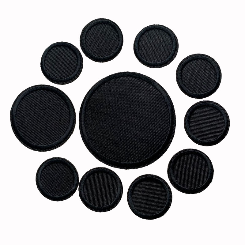 Streetwear Brand Stickers - 5 Stuks Zwarte Ronde Patches Voor
