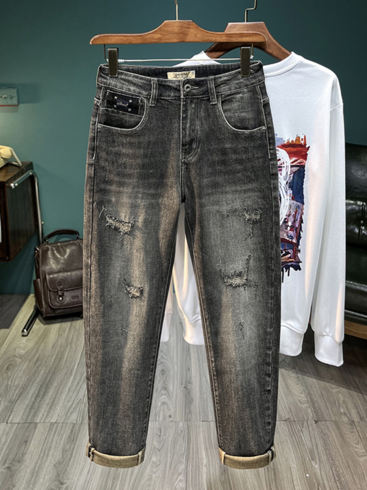 Streetwear Brand Jeans - Amerikaanse High Street heren jeans met