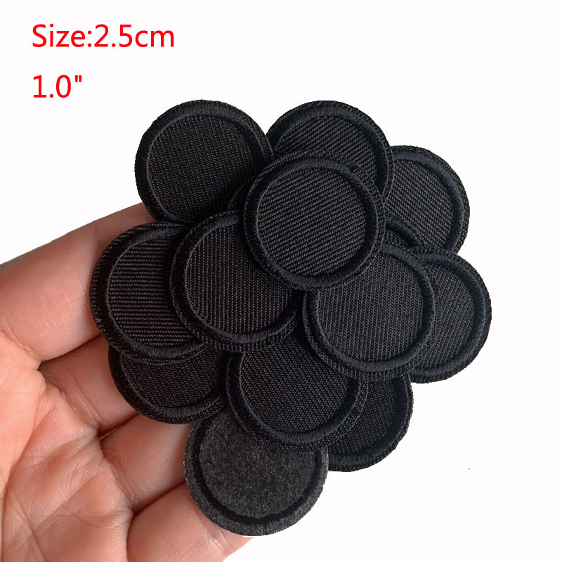 5 Stuks Zwarte Ronde Patches V - Streetwear Brand Stickers recensie en prijs