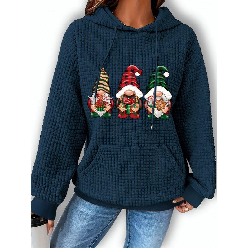 Kerstprint Hoodie Dames Casual - Streetwear Brand Collection recensie en prijs