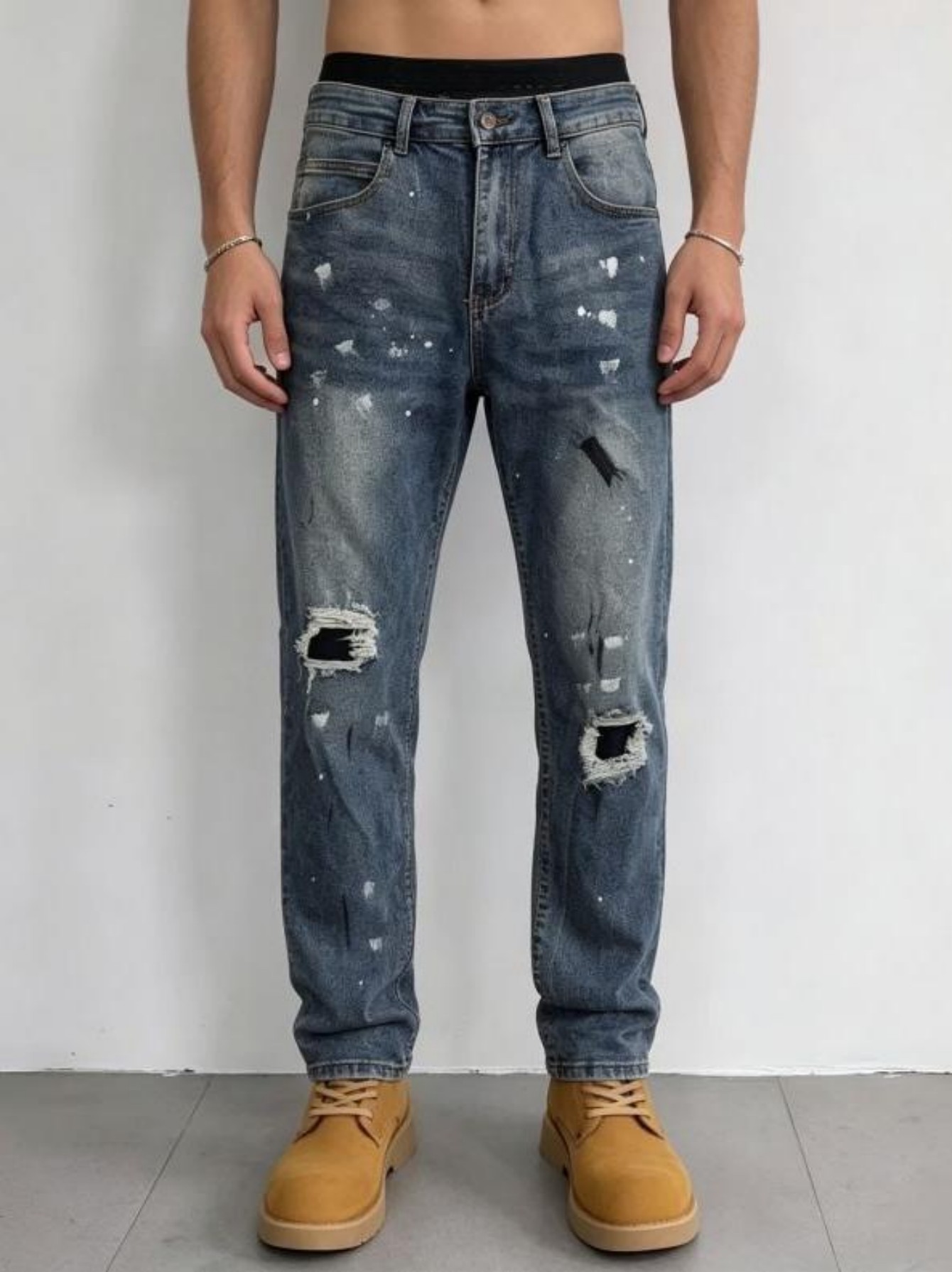 【HME】Herenjeans |   Gescheurde - Streetwear Brand Tags recensie en prijs